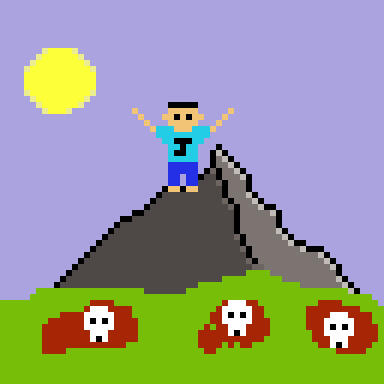 My first ever Pixel Art. It&#39;s &quot;Jeremy&quot; from the Pearl Jam Song.